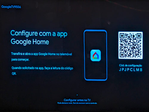 configuração chromecast